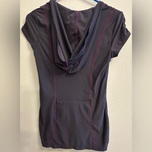 Athleta short sleeve hoodie.